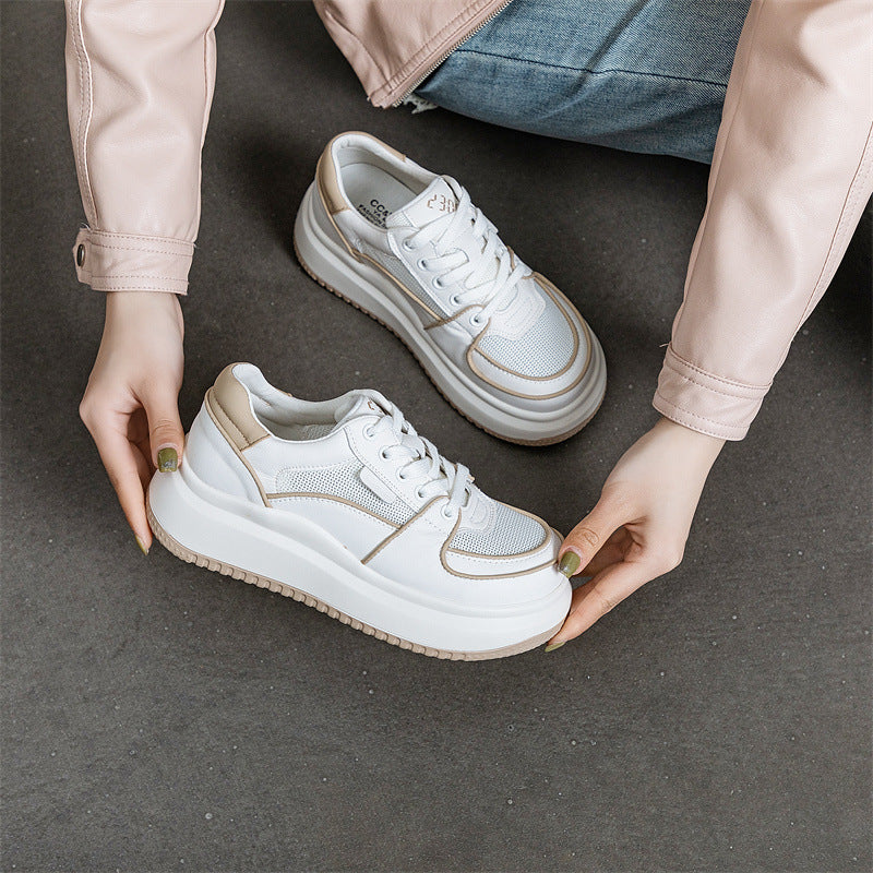 Women's Surface Platform Breathable Comfortable Heightened Easy Wear Casual Shoes