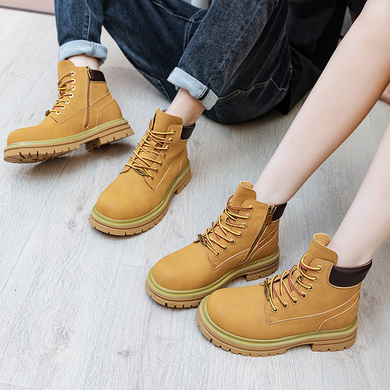 Women's Tourist Hiking Waterproof Worker British Retro Boots