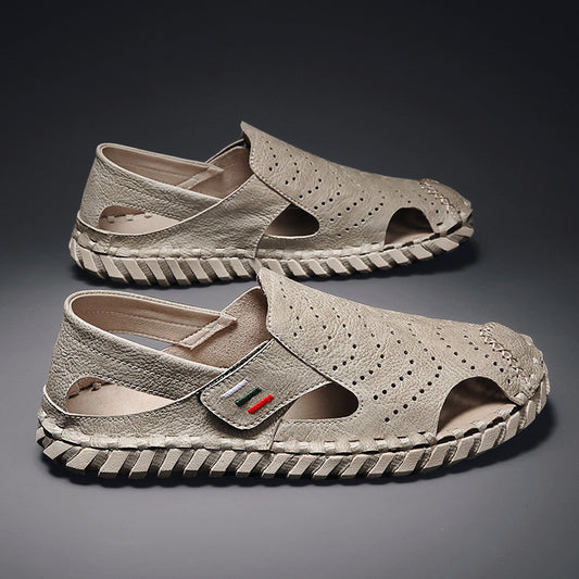 Men's Summer Fashion Closed Toe Green Less Lightweight Sandals