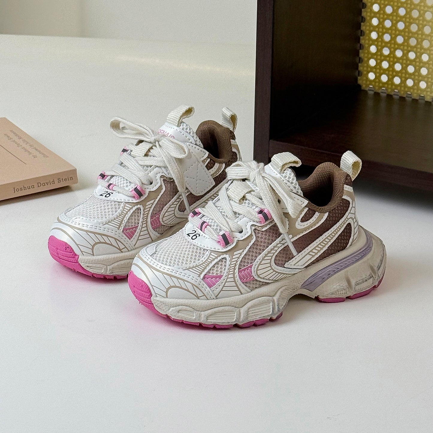 Children's Sale Dad Fashion Trendy Contrast Color Lightweight Kid's Sneakers
