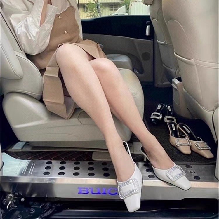 Women's Genuine Limited Sizes Special Offer Square Heels