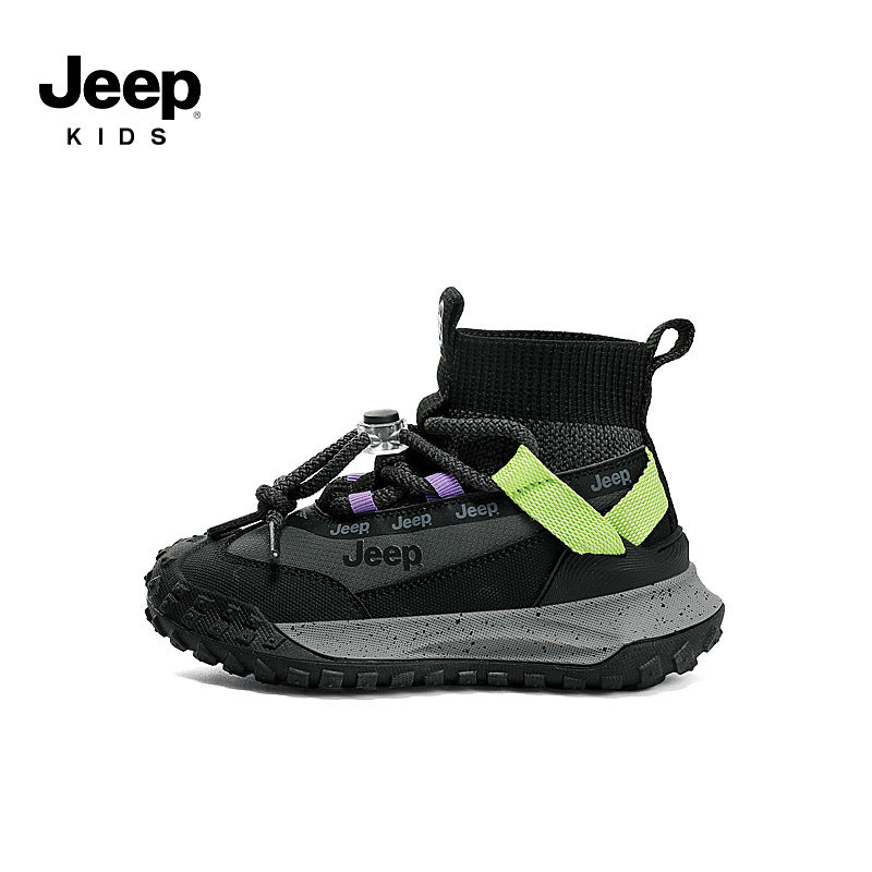 Children's High Top Boy Fleece-lined Winter Soft Kid's Sneakers