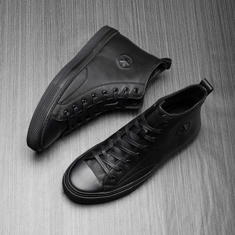 Men's Beautiful Winter Genuine Thin Board Boots