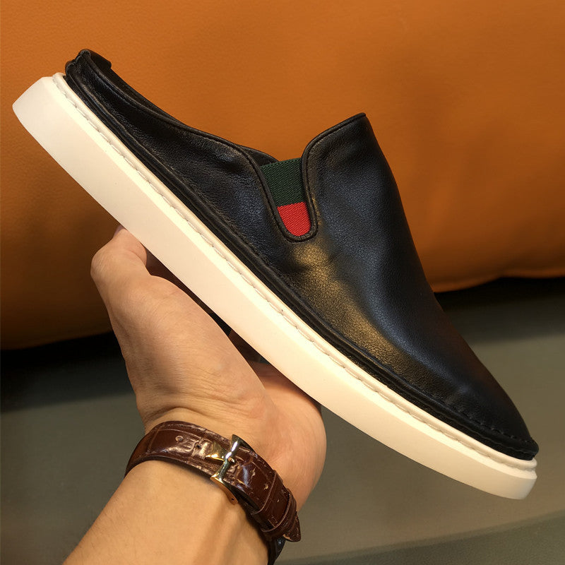 Men's Authentic Toe Box Half Trendy Lazy Sandals