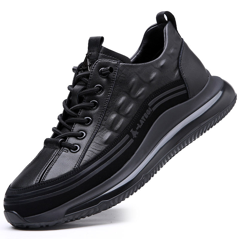 Men's Genuine Air Cushion Soft Bottom Height Men's Casual Shoes