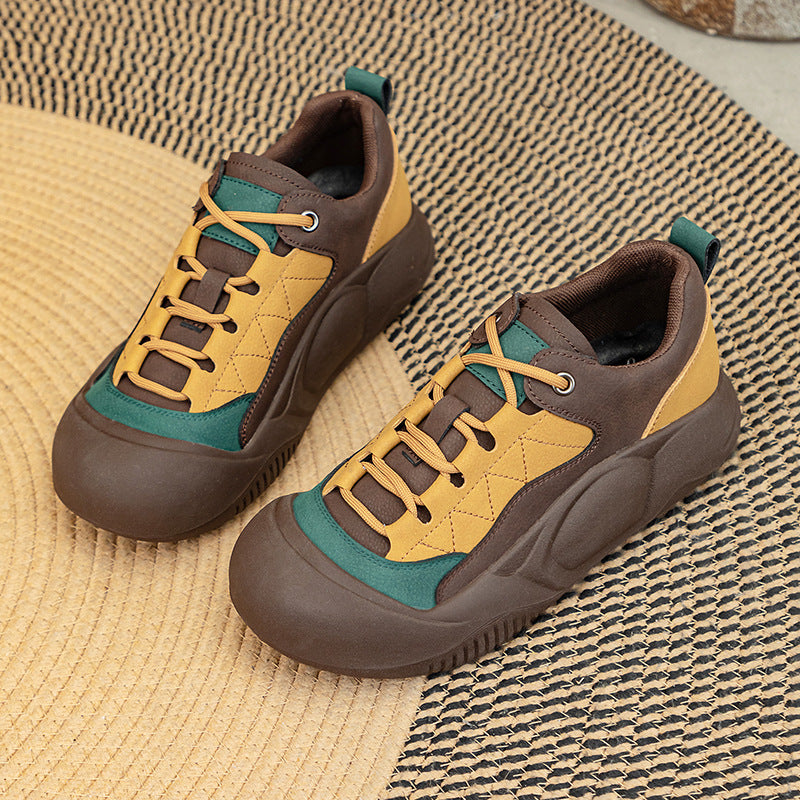 Women's Cute Retro Big Head Spring Fashion Soft Bottom Pumps Large Women's Sports Shoes