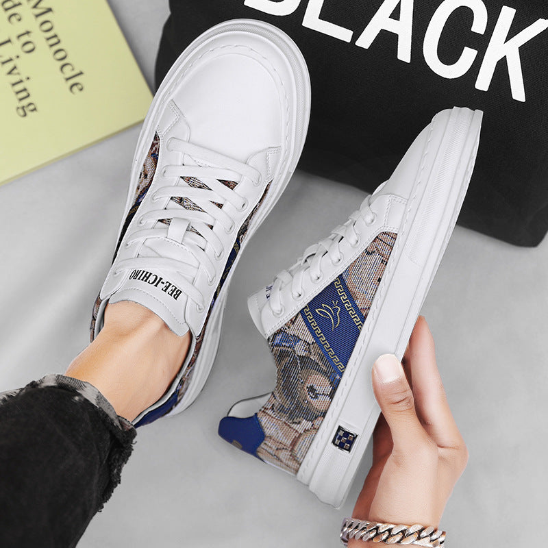 Men's Breathable Low Top Cloth Green Fashion Sneakers