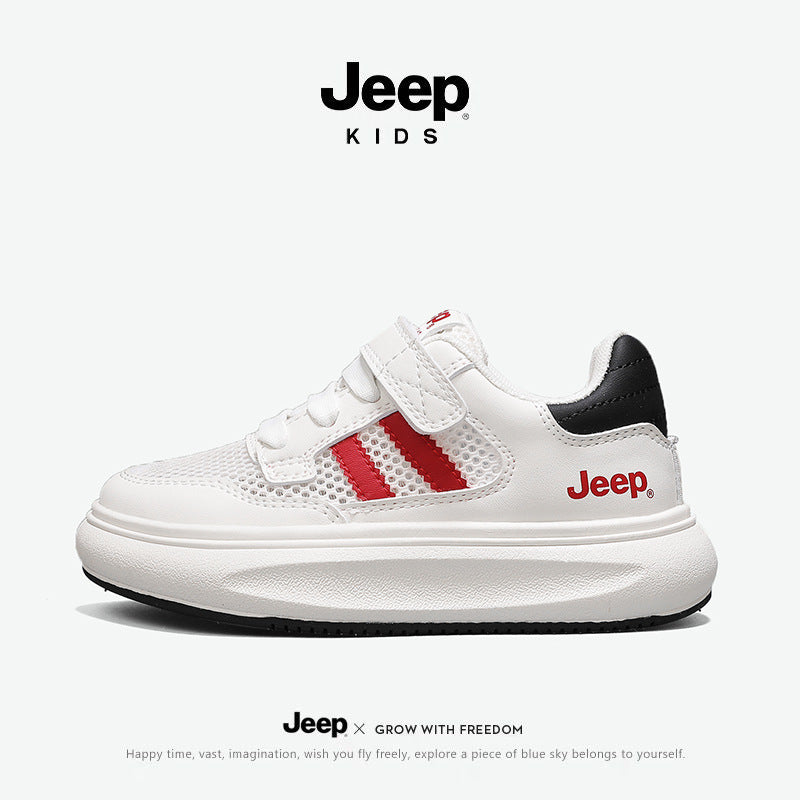 Children's White Summer Boys Pe Class Mesh Kid's Sneakers