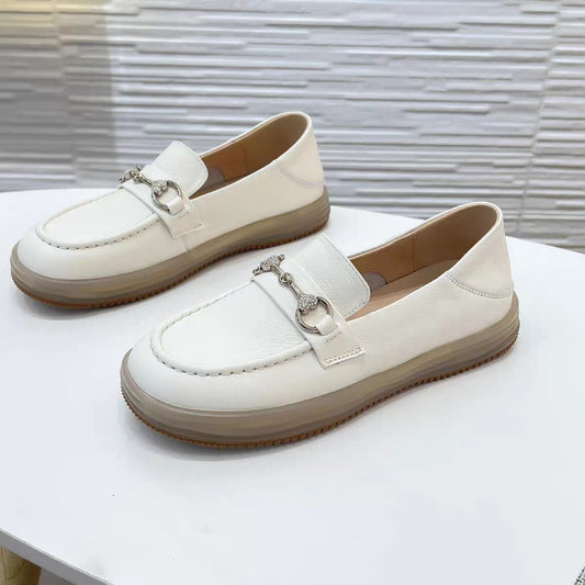 Women's Easy Wear Low-cut Slip-on Flat Pumps Loafers