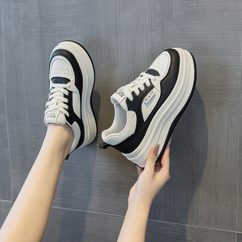 Platform White Female Spring Popular Version Casual Shoes