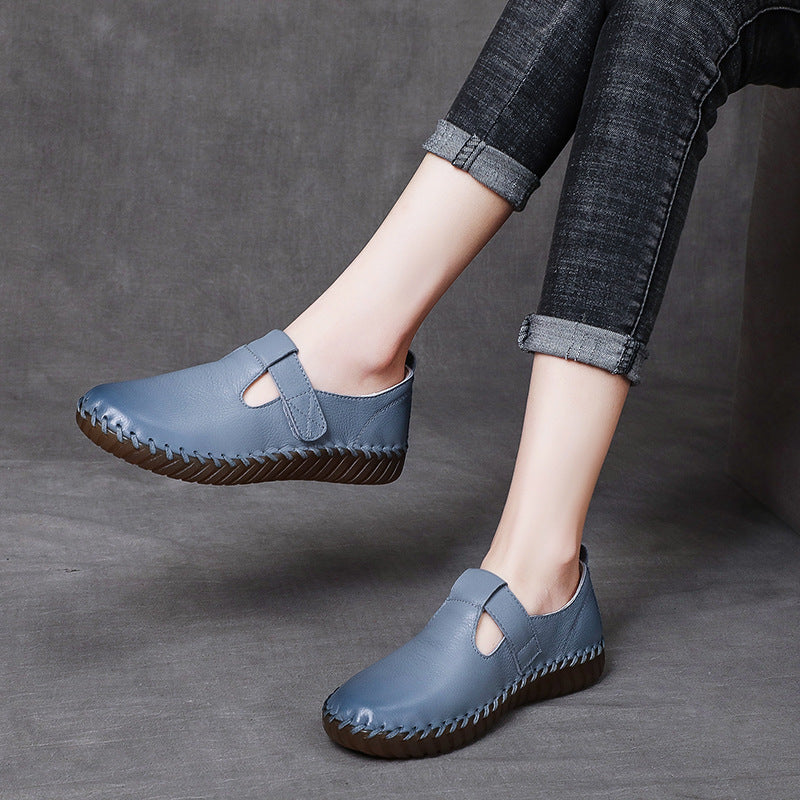 Women's Stick Genuine Comfort First Layer Cowhide Casual Shoes