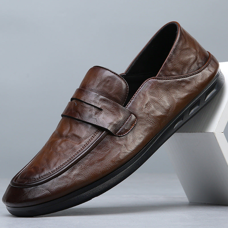Men's Genuine Doug Trendy Korean Style Versatile Slip-on Men's Casual Shoes