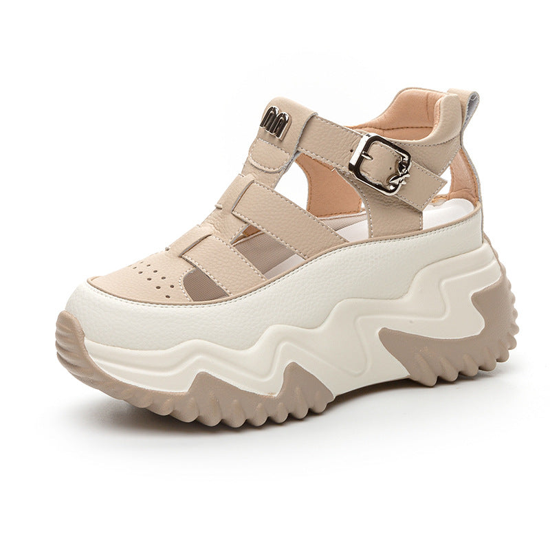 Women's Height Increasing Insole Dad Summer Versatile Korean Style Thick Casual Shoes