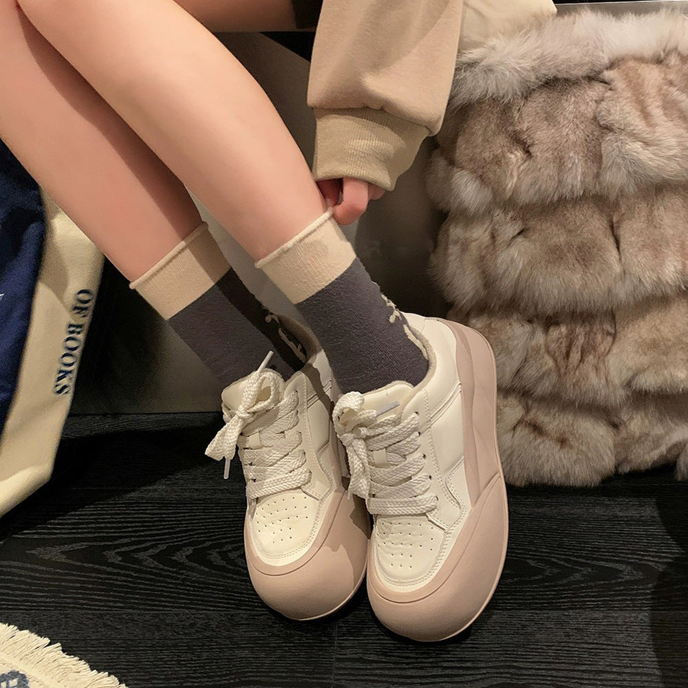 Women's The Bottom Hight Increasing Board Sports Casual Shoes