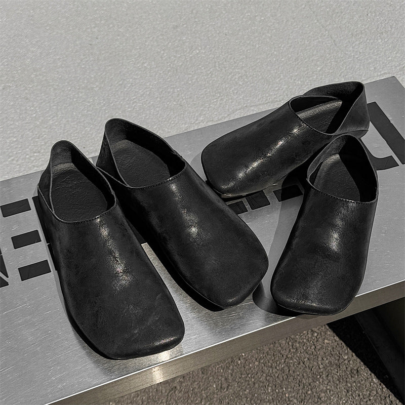 Style Fashionable Closed Toe Half Slip-on Sandals
