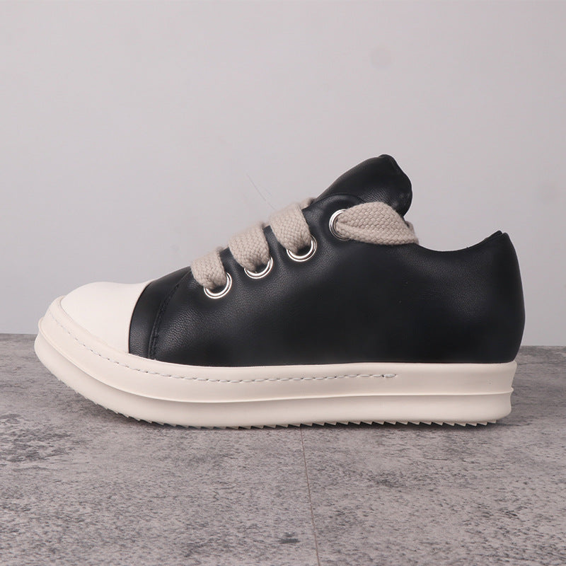Women's & Men's Sports Bread Hight Increasing Board Male Fat Low Canvas Shoes