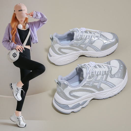 Women's Mesh Dad Thick Bottom Durable Comfortable Sneakers