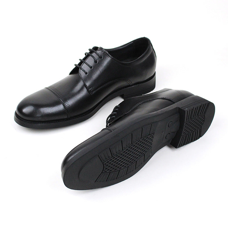 Men's Round Toe Business Breathable Formal Suit Commuter Leather Shoes