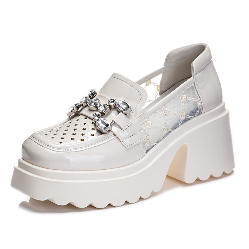 Women's Summer Breathable Mesh Pumps Thick Bottom Women's Shoes