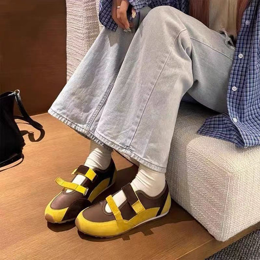 Women's Meow Retro Color Matching Magic Stick Sports Mary Casual Shoes