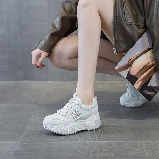 Women's Height Increasing Insole Dad Spring Korean Casual Shoes