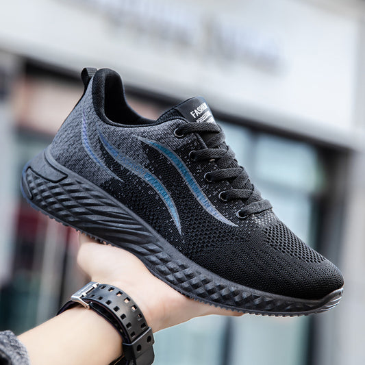 Men's Autumn Running Trendy Flying Woven Breathable Casual Shoes