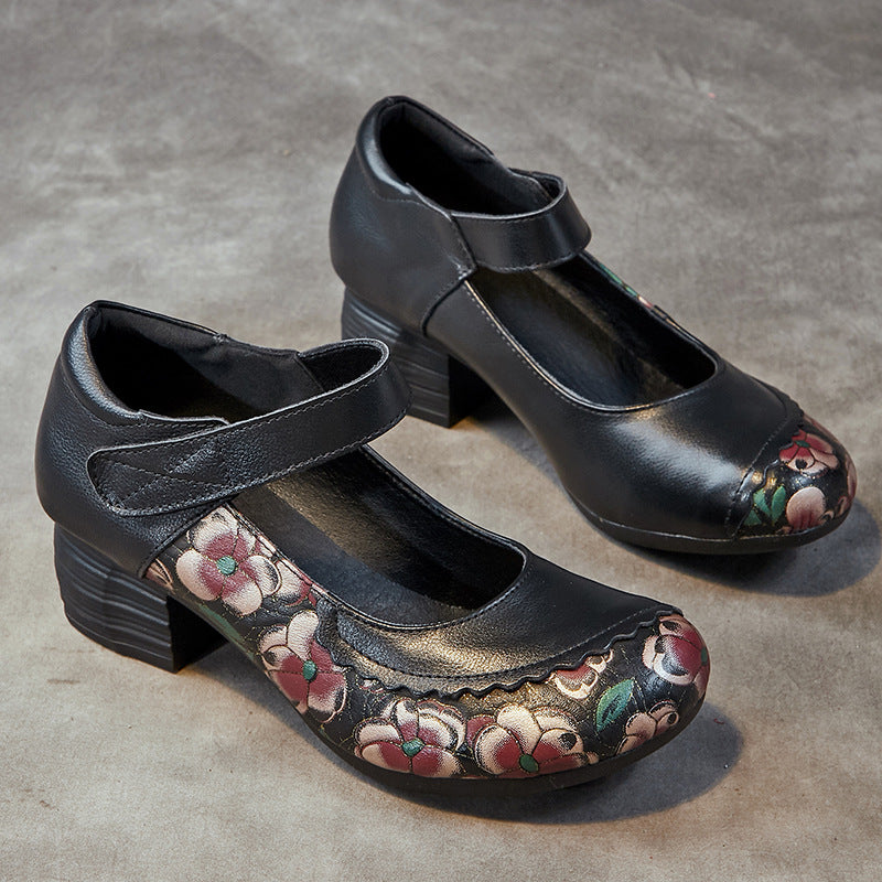 Women's Autumn Mom Round Head Chunky Soft Women's Shoes