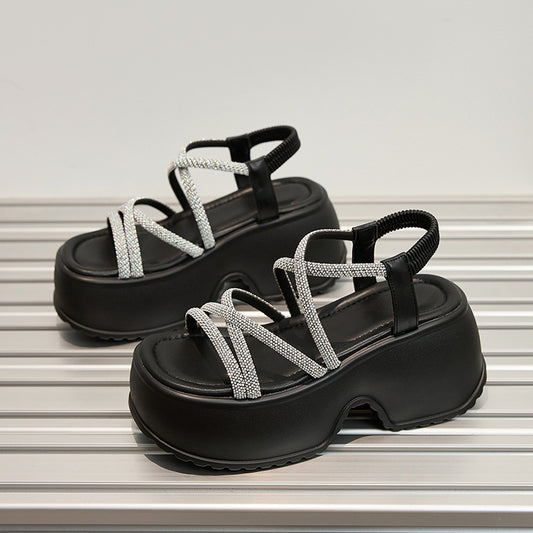 Women's Wear Exquisite Fairy Style Wedge Beach Platform Sandals