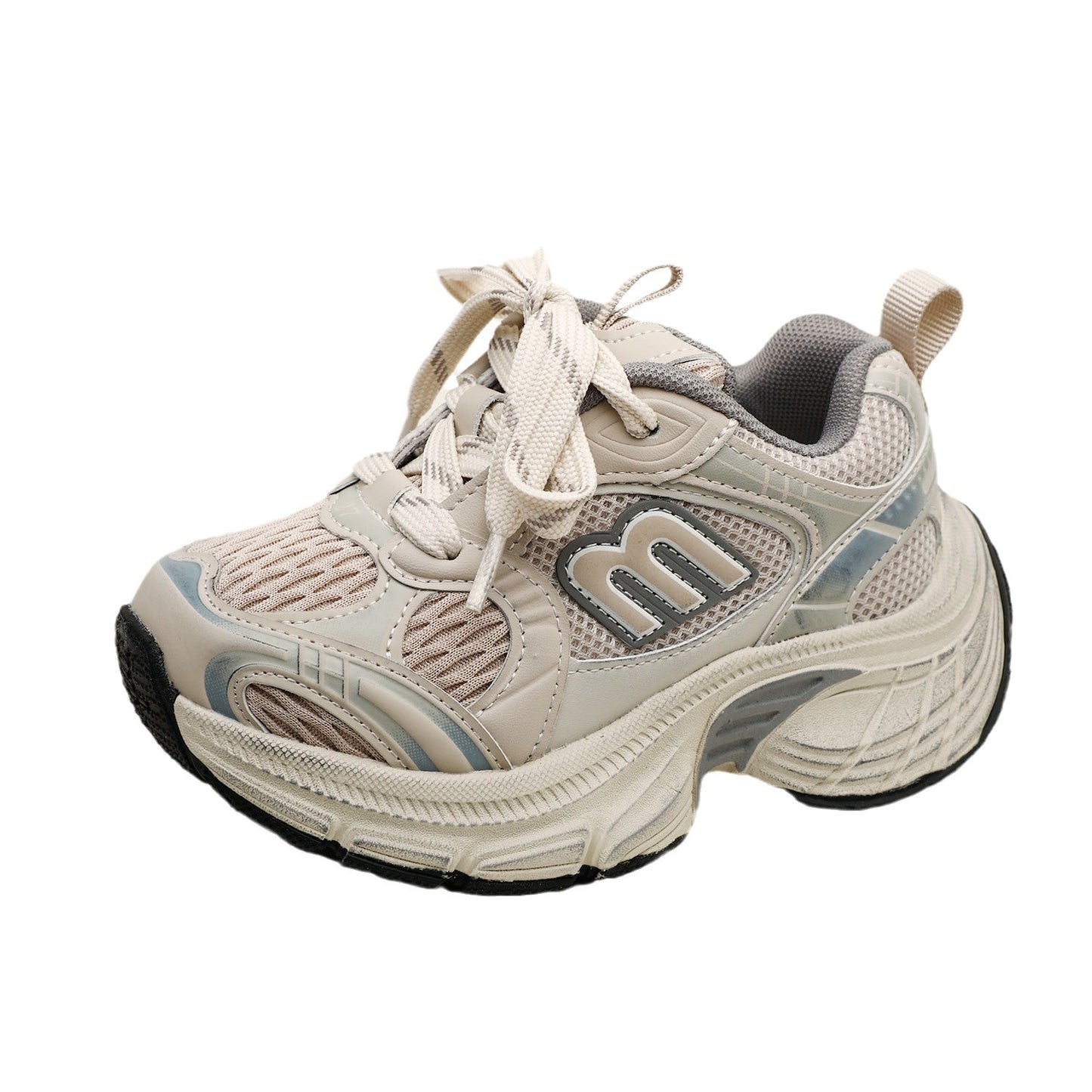 Children's Spring Daddy Fashion Letters Running Retro Kid's Sneakers