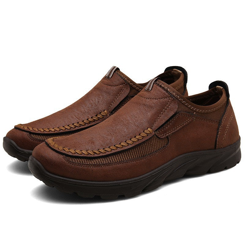 Men's Beautiful Plus Size Outdoor Slip-on Leather Shoes