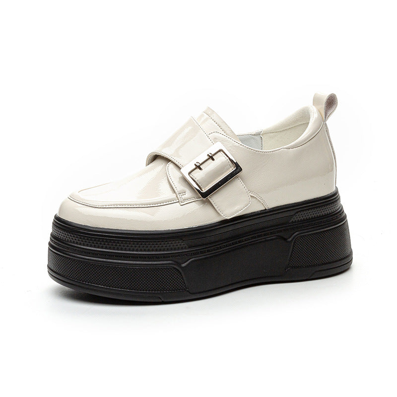 Women's Platform British Muffin Mary Jane Pumps Loafers
