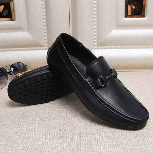 Men's Autumn Soft Bottom Slip On Comfortable Leather Shoes