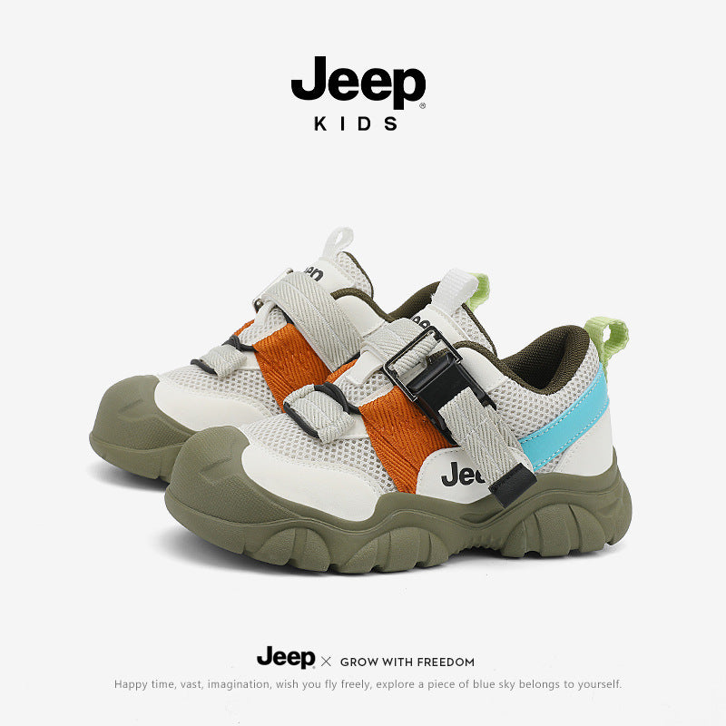 Children's All Black Boys Handsome Fashion Spring Kid's Sneakers