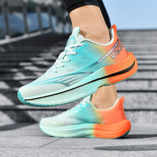 Men's Large Lightweight Shock Absorption Rebound Running Sneakers