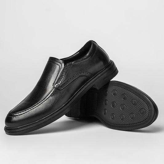 Men's Business Formal Wear Handmade Genuine Slip-on Leather Shoes