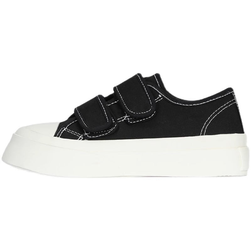 Women's Size Thick Bottom Velcro White Pumps Casual Shoes