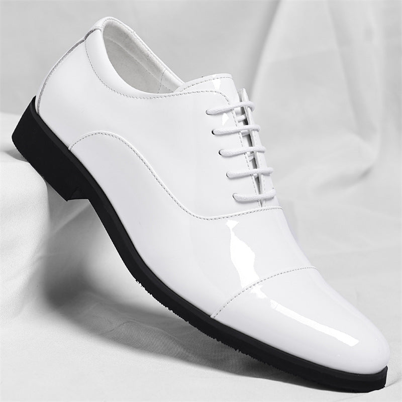 Men's Korean Style British Formal Wear Pointed Toe Plus Men's Business Leather Shoes