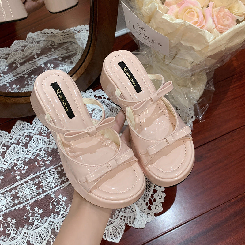 Women's Niche Leopard Print Summer Outdoor Wear Slippers