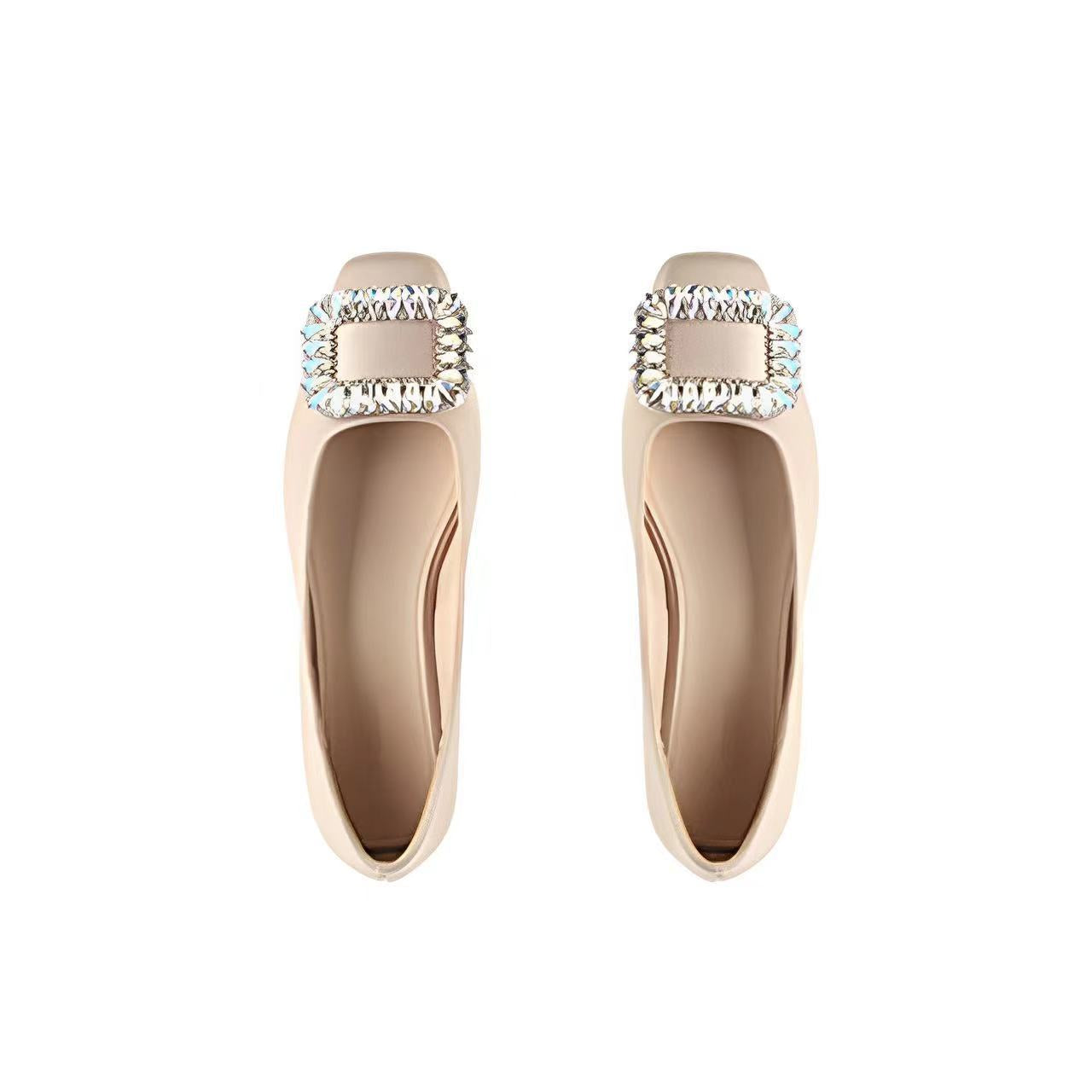 Women's Buckle Commuter Slip-on Low Mouth Pumps Women's Shoes