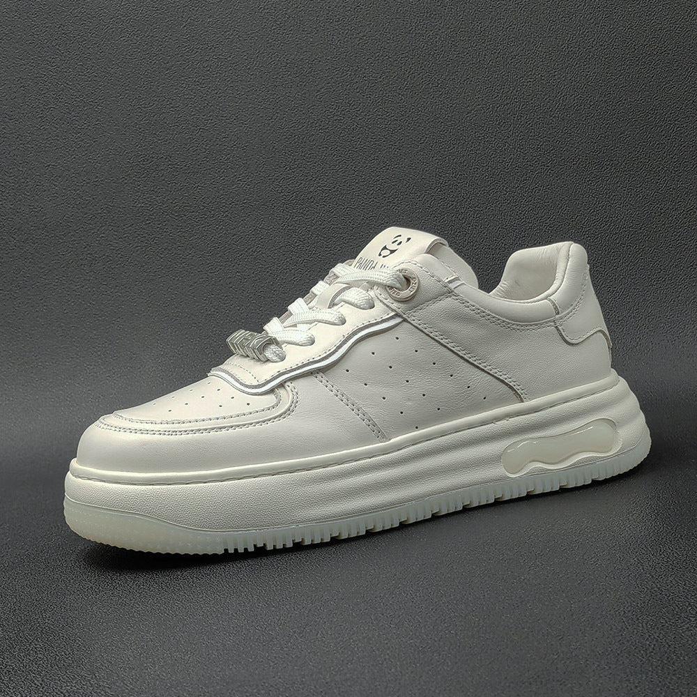 Men's First Layer Cowhide Board Fashion Genuine Sneakers