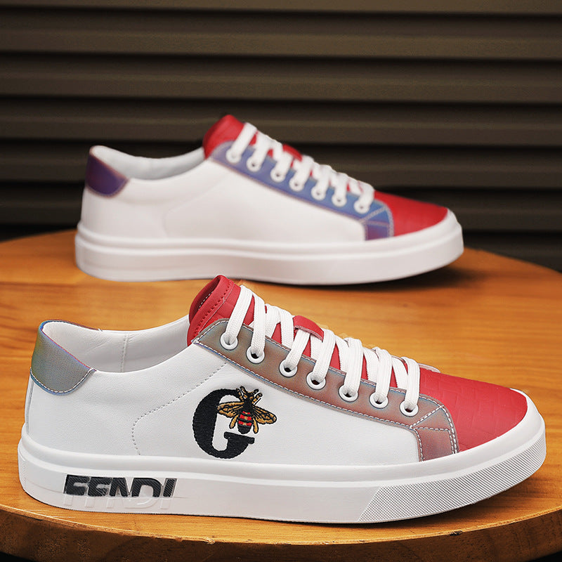 Men's Personality Tide British Board Color Matching Surface Trend Four Sneakers