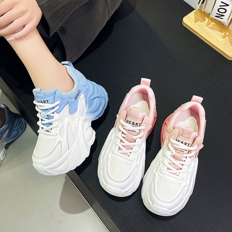 Women's Dad Spring Small Versatile Platform Hidden Heels