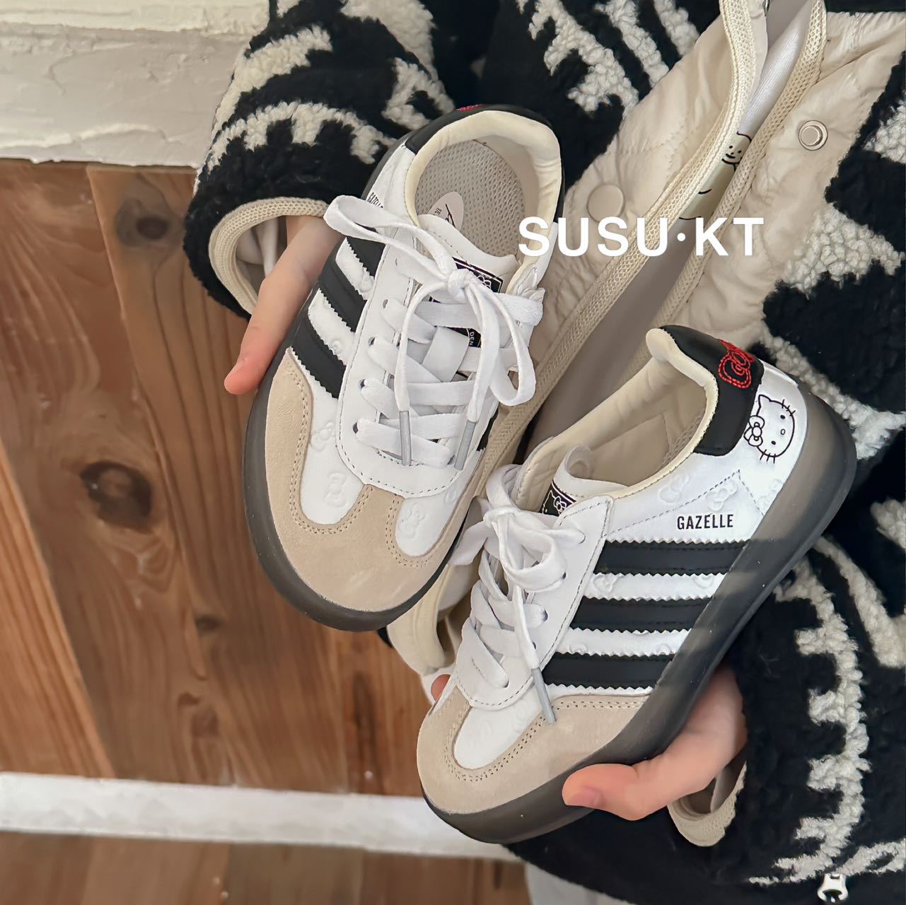 Children's German Training Autumn Cat Cute Sport Board Kid's Sneakers