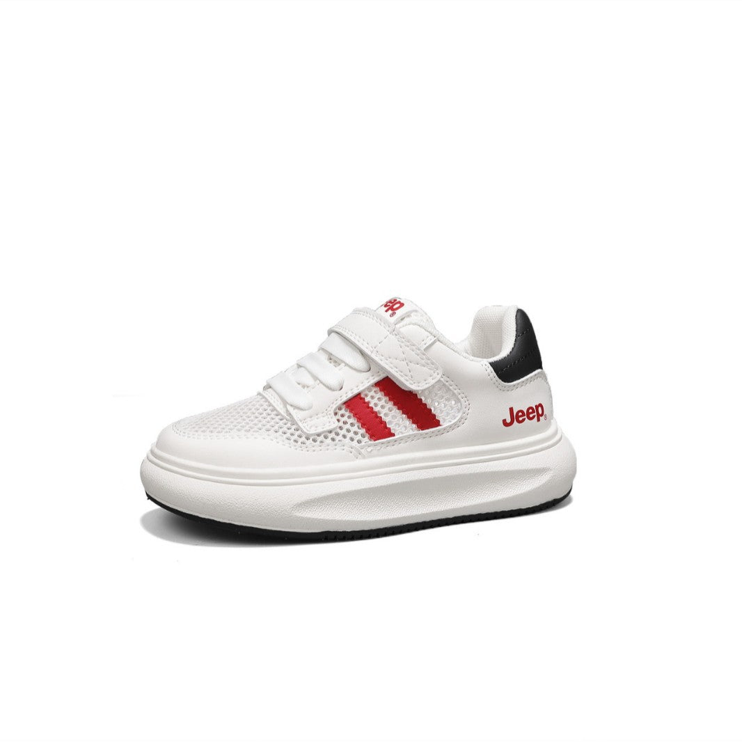 Children's Comfortable Lightweight Boy's Breathable Mesh White Kid's Sneakers