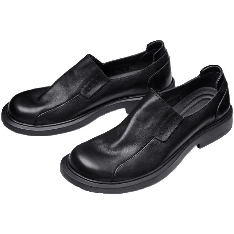 Men's Toe Slip-on Lofter Round Soft Bottom Casual Shoes