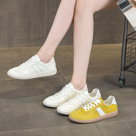 Women's White Breathable Soft Bottom Cortez Plus Size Comfort Classic German Women's Casual Shoes