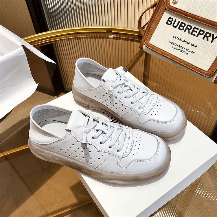 Women's Two-way Wear Genuine Color Matching Flat Casual Shoes