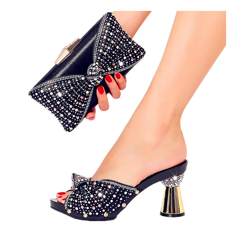 Style Nigeria Crystal Rhinestone Party Banquet Heels