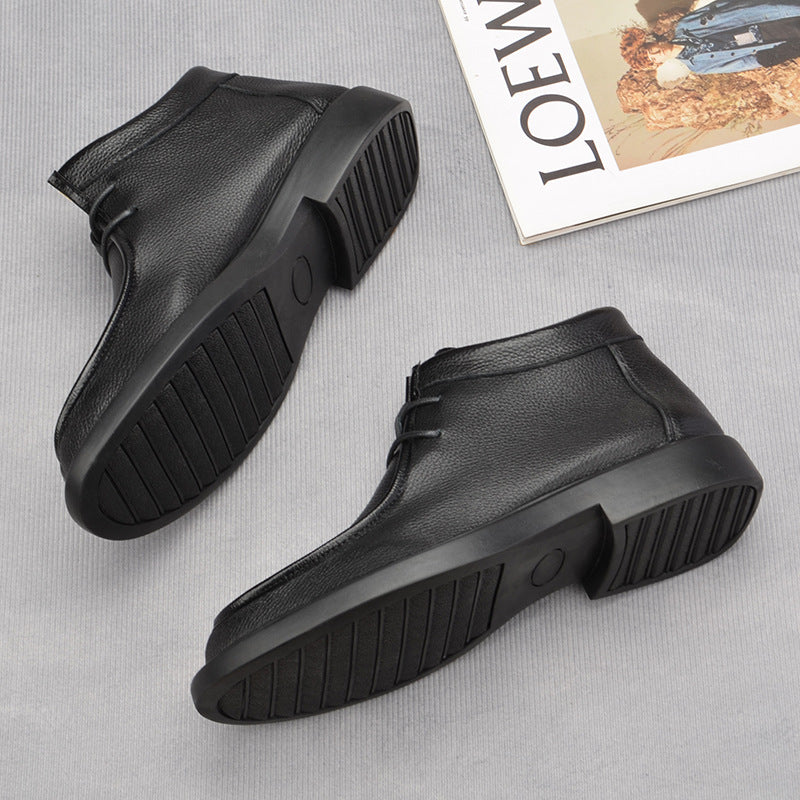 Men's Martin Soft Breathable Comfortable Genuine Front Boots