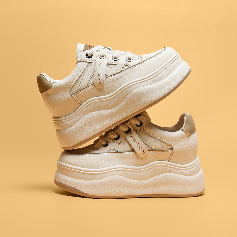 Women's Small Thick Bottom Platform Hidden Fashion Sneakers